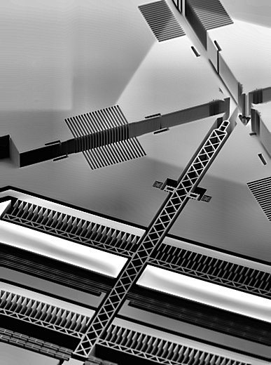 Optical MEMS switch SEM 1